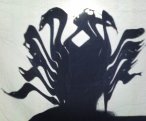 Experimenting with Medusa mask shadow